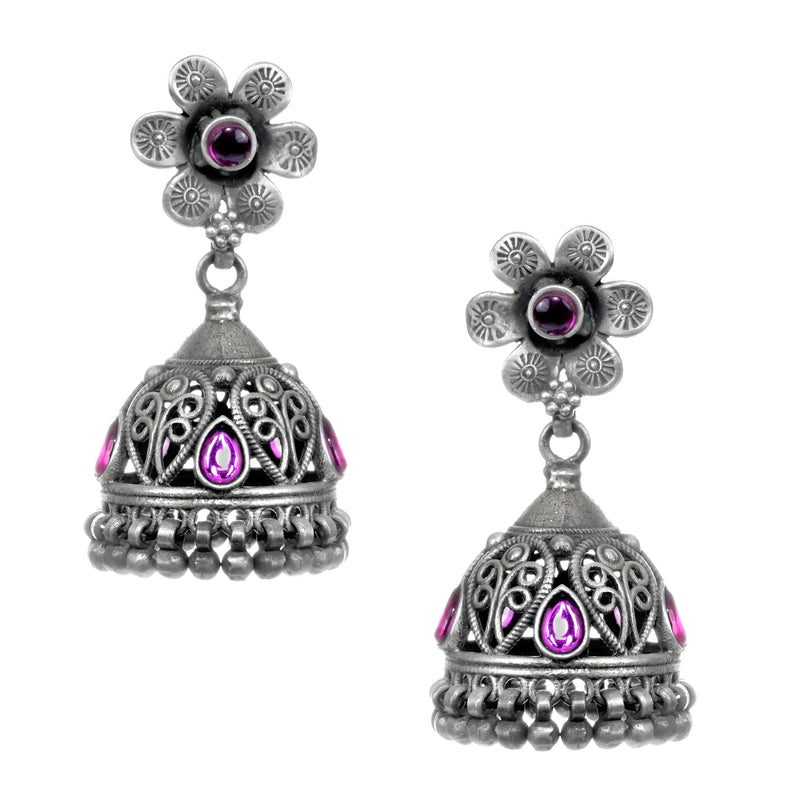 Buy online Silver Metal Jhumka Earring from fashion jewellery for Women by  Nm Creation for ₹609 at 50% off | 2024 Limeroad.com